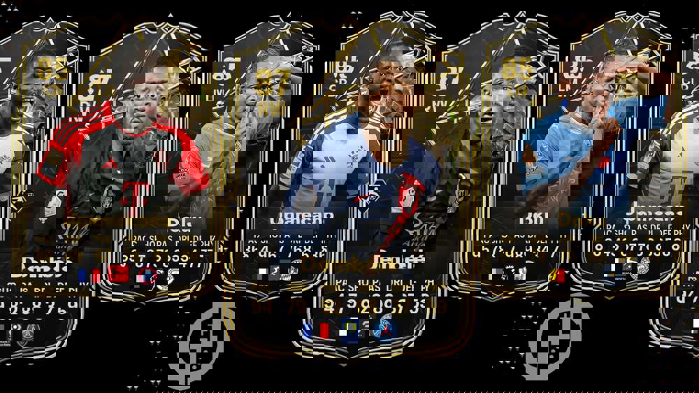 All EA FC 24 TOTW 8 players, including Dembele, Doku & Upamecano