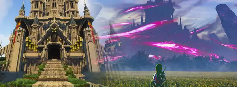 Zelda Fan Creates Jaw-Dropping Hyrule Castle Build In Minecraft