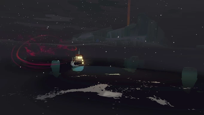Sailing in the darkness in Dredge.