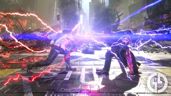 Jin and Kazuya clashing fists in Tekken 8