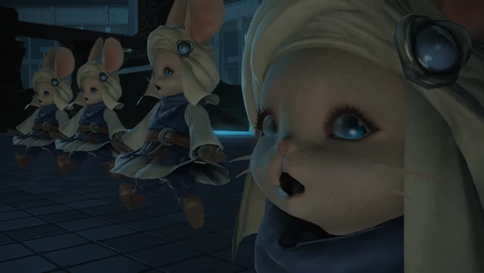 Loporrits looking shocked in Final Fantasy XIV