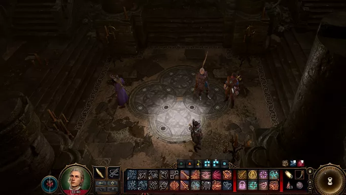 Image of the moon plates puzzle solution in Baldur's Gate 3
