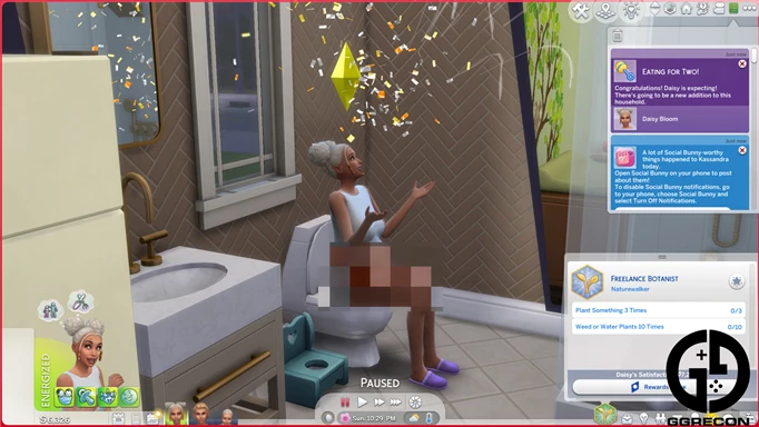 Sims 4: Risky Woohoo & Try For Baby Chances Mod shown in game