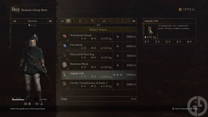 The Jadeite Orb in the store in Dragon's Dogma 2