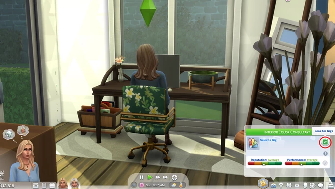 The Sims 4 Interior Decorator career, how to get a gig