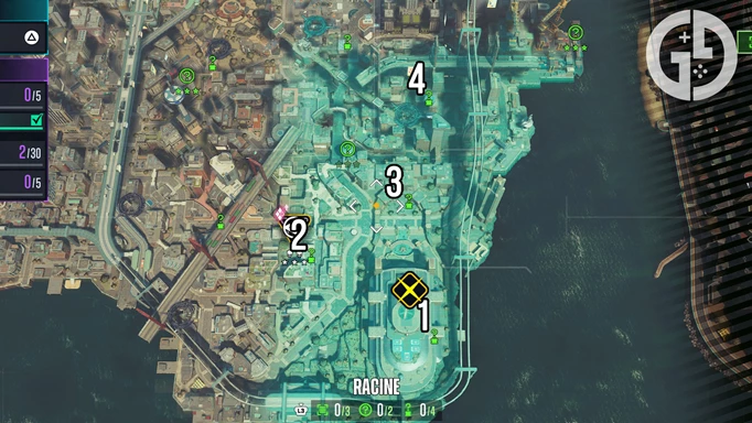 The Riddler trophy locations in Racine