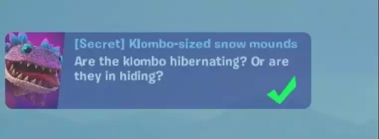 How to find Snow Mounds for the Fortnite Secret Klombo quest