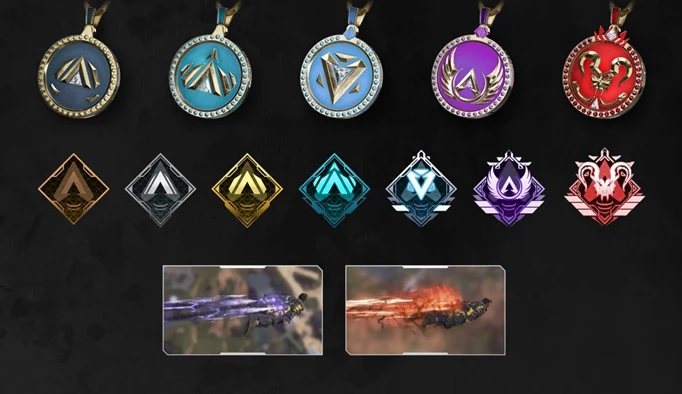 an image of the Apex Legends ranked rewards from Season 8