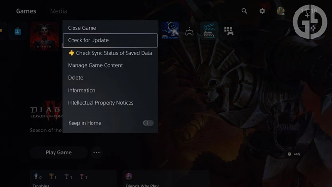 Diablo 4 check for updates