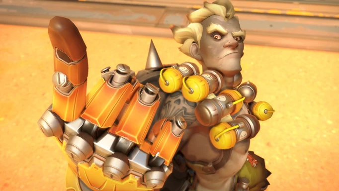 Junkrat taunting in Overwatch 2