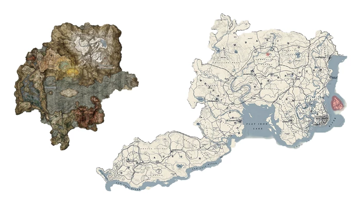 Elden Ring Map Size compared to Red Dead Redemption 2
