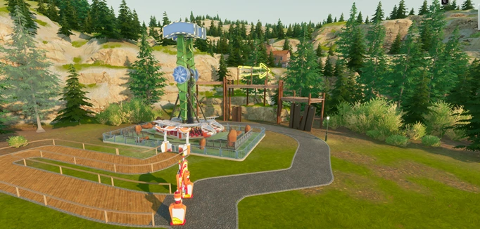 Park Beyond screenshot showing the early portion of a new park