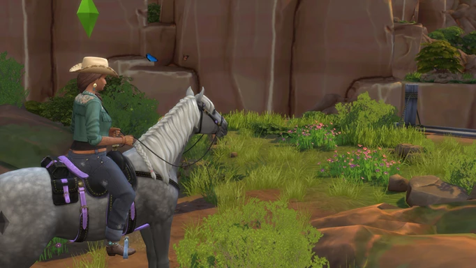 Screenshot of Galloping Gulch in The Sims 4 Horse Ranch