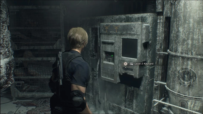 Resident Evil 4 Remake Freezer key card console