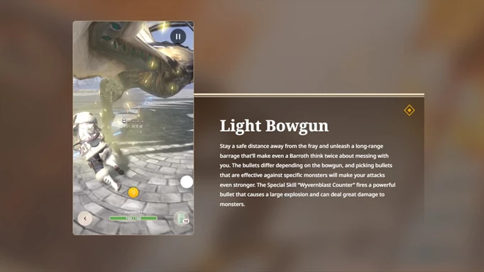 Image of the Monster Hunter Rise Light Bowgun