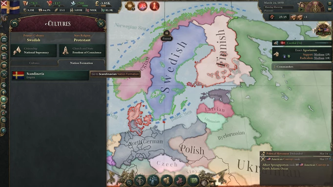 Victoria 3 Starter Tips: Unify Nations To Expand