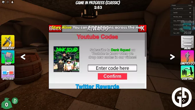 Murder Mystery 2 Codes (December 2023): Free Knives & Pets