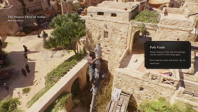 Pole vault in Assassin's Creed Mirage
