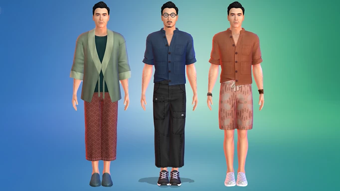 Masculine CAS in The Sims 4 For Rent