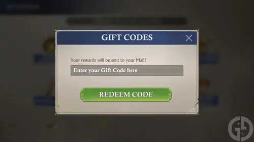 The code redemption screen in Stormshot: Isle of Adventure