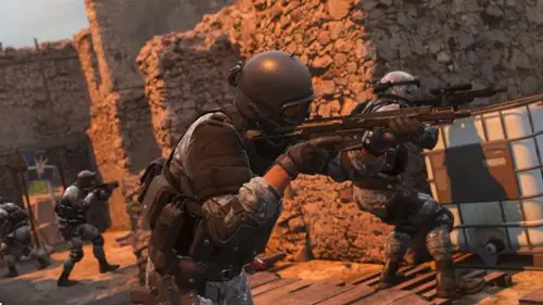 Warzone map with Operators