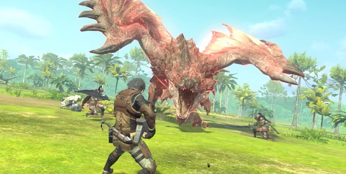Multiplayer combat in Monster Hunter Now