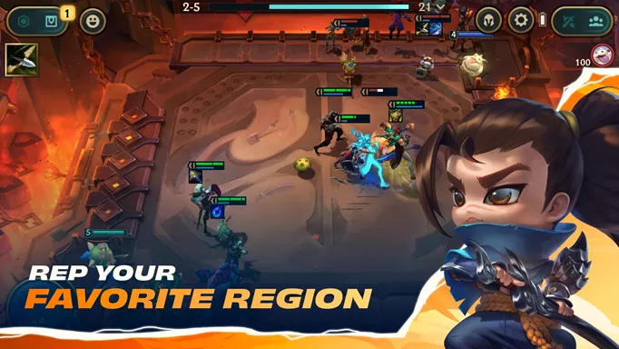 Key art for TFT with text "Rep your favorite region"
