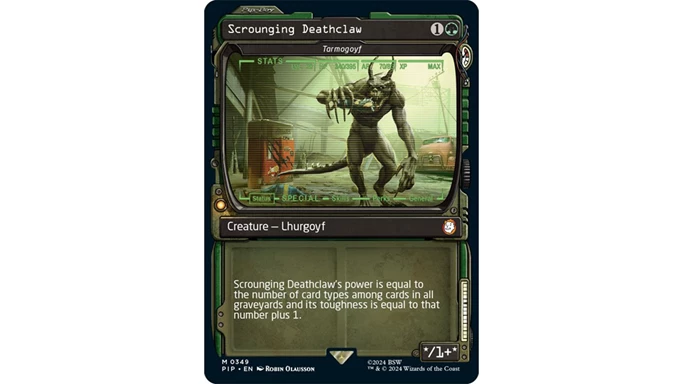 MTG Fallout 0020 Scrounging Deathclaw