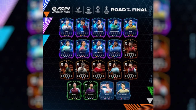 Image of the full EA FC 24 RTTF squad