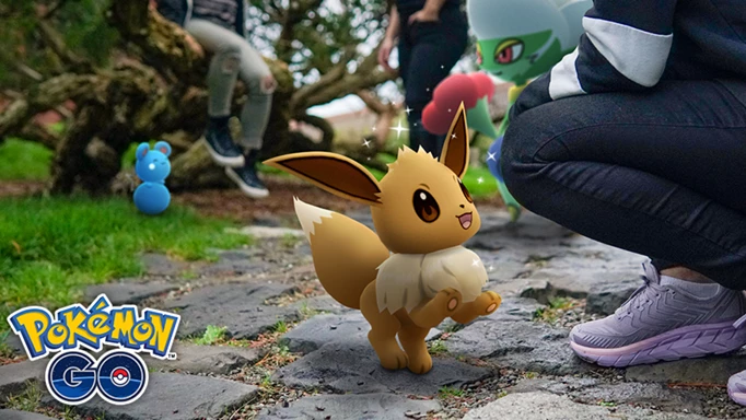 pokemon go buddy adventure promo image with eevee