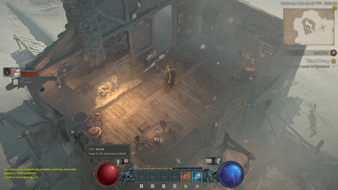 Fractured Peaks early game in Diablo 4