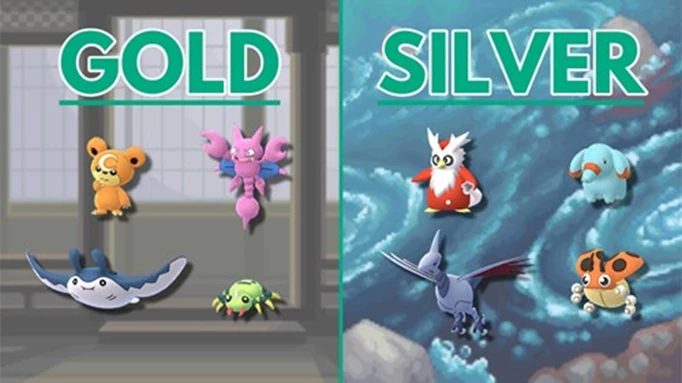 Pokémon Gold and Silver Exclusives