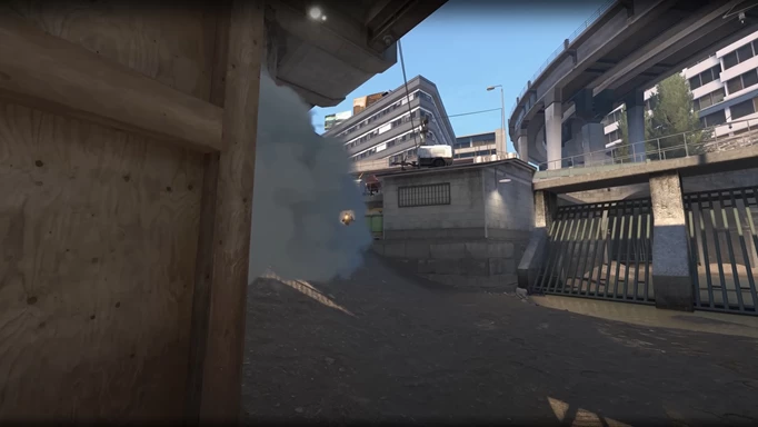 Shooting through smoke grenades in Counter-Strike 2
