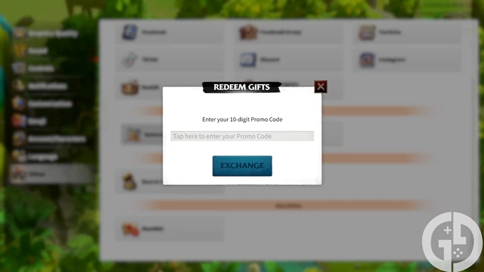 Image showing you how to redeem codes in Call of Dragons