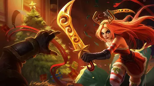 League of Legends Katarina: a festive alternative look for Katarina