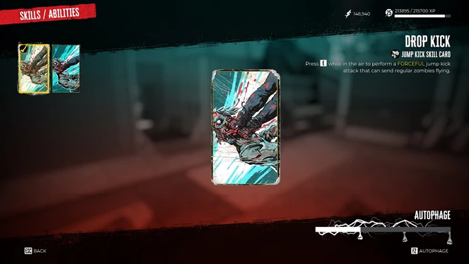 an image of the Dead Island 2 Abilities skill cards