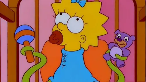 Alien Maggie in The Simpsons