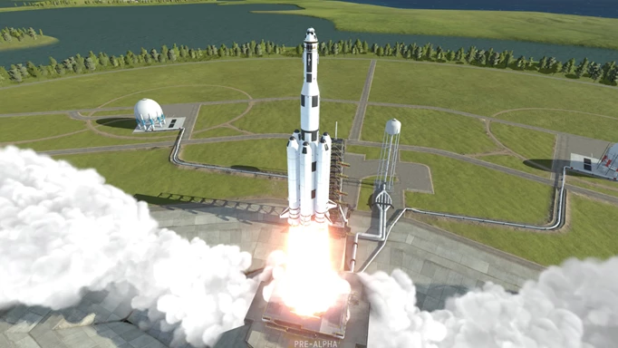 Kerbal Space Program 2: A rocket launch