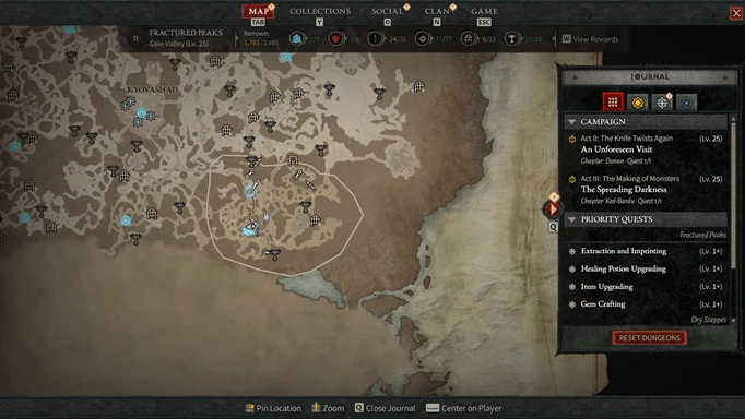 Travelers Prayer Map point in Diablo 4