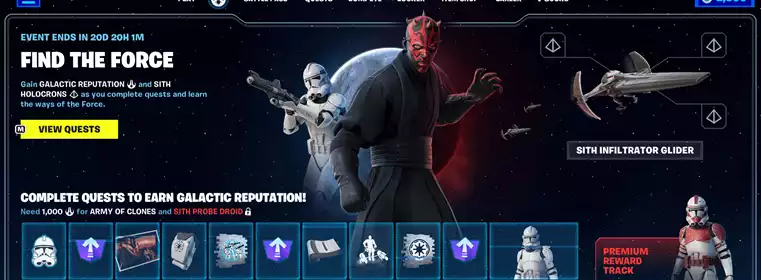 Fortnite Find the Force: How to get the Darth Maul & Clone Trooper skins