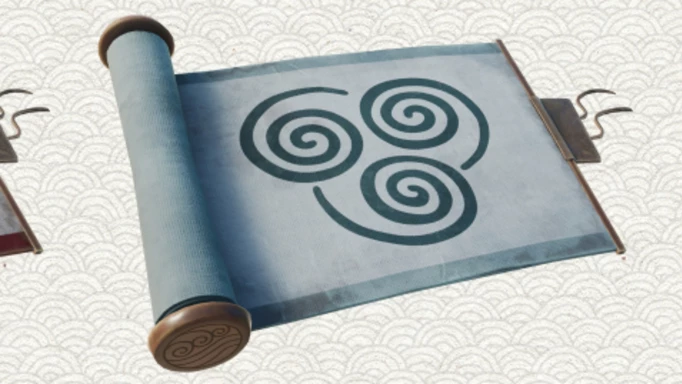 The Airbending Mythic scroll available in Fortnite's Avatar 'Elements' event