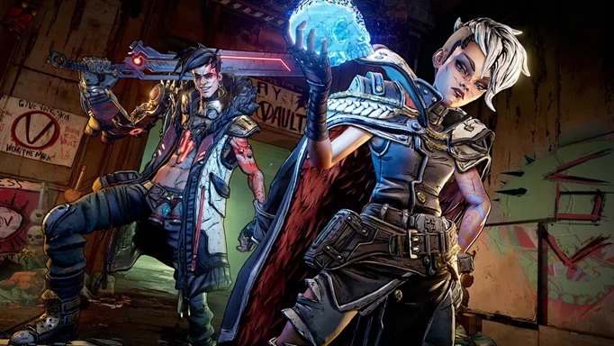 Two gnarly-looking protagonists from Borderlands 3.