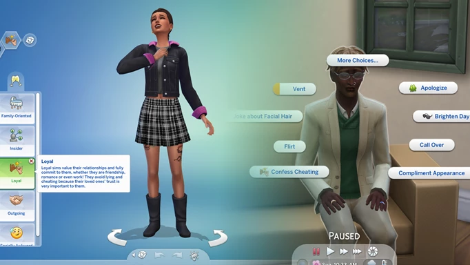 The Sims 4 Loyalty Trait