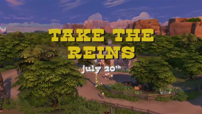 screenshot showing the release date for the sims 4 horse ranch expansion pack