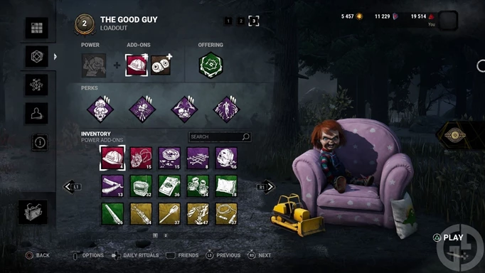A full Hex build for Chucky in Dead by Daylight