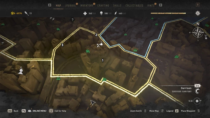 Dying Light 2 Inhibitor Locations New Dawn Park