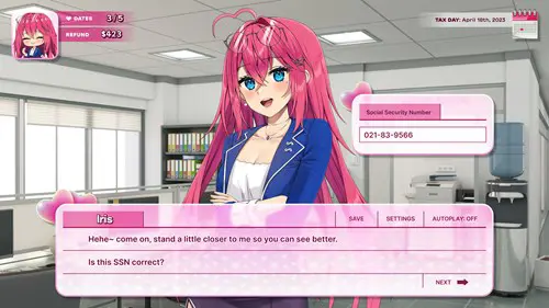 New dating game lets anime waifus do your taxes (no, really)