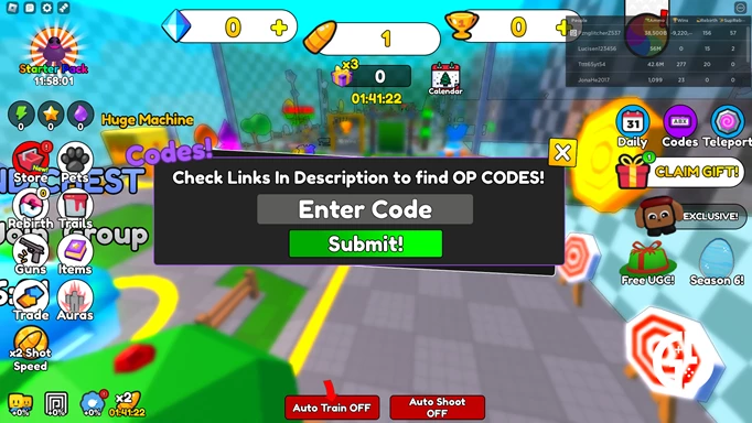 an image of the Shoot Wall Simulator code screen