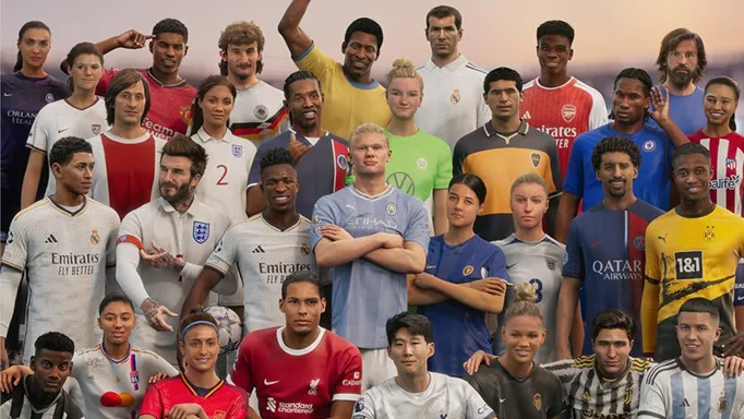 Image of the players on the EA Sports FC 24 Ultimate Edition cover