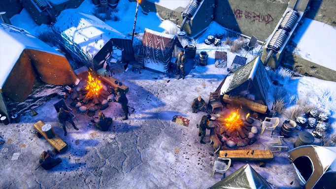 an image of a camp in Wasteland 3